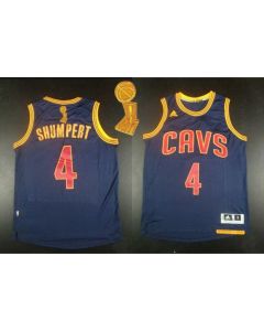 Revolution 30 Cavaliers #4 Iman Shumpert Navy Blue CavFanatic The Champions Patch Stitched NBA Jersey