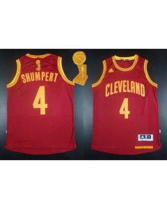 Revolution 30 Cavaliers #4 Iman Shumpert Red The Champions Patch Stitched NBA Jersey