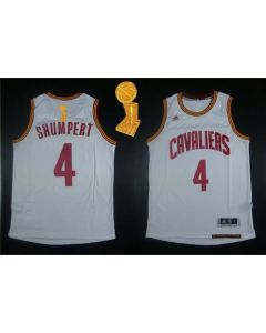 Revolution 30 Cavaliers #4 Iman Shumpert White The Champions Patch Stitched NBA Jersey