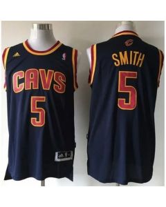 Revolution 30 Cavaliers #5 J.R. Smith Navy CavFanatic Blue Stitched NBA Jersey