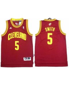 Revolution 30 Cavaliers #5 J.R. Smith Red Stitched NBA Jersey