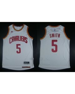 Revolution 30 Cavaliers #5 J.R. Smith White Stitched NBA Jersey