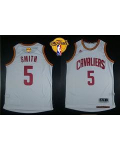 Revolution 30 Cavaliers #5 J.R. Smith White The Finals Patch Stitched NBA Jersey