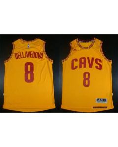 Revolution 30 Cavaliers #8 Matthew Dellavedova Gold Stitched NBA Jersey