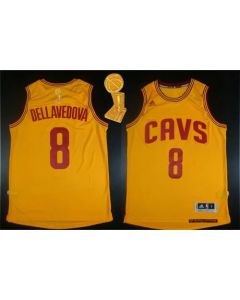 Revolution 30 Cavaliers #8 Matthew Dellavedova Gold The Champions Patch Stitched NBA Jersey