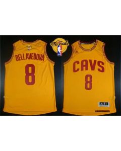 Revolution 30 Cavaliers #8 Matthew Dellavedova Gold The Finals Patch Stitched NBA Jersey (Gold)