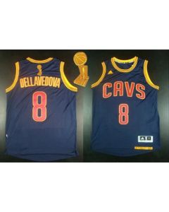 Revolution 30 Cavaliers #8 Matthew Dellavedova Navy Blue CavFanatic The Champions Patch Stitched NBA Jersey