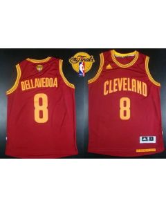 Revolution 30 Cavaliers #8 Matthew Dellavedova Red The Finals Patch Stitched NBA Jersey