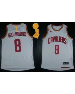 Revolution 30 Cavaliers #8 Matthew Dellavedova White The Champions Patch Stitched NBA Jersey