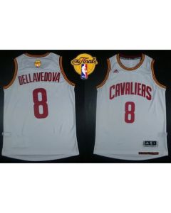 Revolution 30 Cavaliers #8 Matthew Dellavedova White The Finals Patch Stitched NBA Jersey