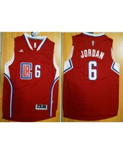 Revolution 30 Clippers #6 DeAndre Jordan Red Stitched NBA Jersey
