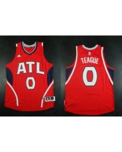 Revolution 30 Hawks #0 Jeff Teague Red Stitched NBA Jersey