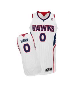 Revolution 30 Hawks #0 Jeff Teague White Stitched NBA Jersey
