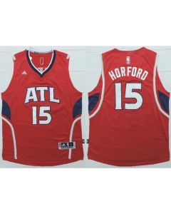 Revolution 30 Hawks #15 Al Horford Red Stitched NBA Jersey