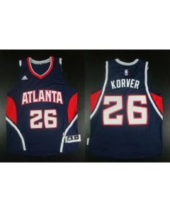 Revolution 30 Hawks #26 Kyle Korver Blue Stitched NBA Jersey