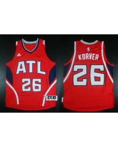 Revolution 30 Hawks #26 Kyle Korver Red Stitched NBA Jersey