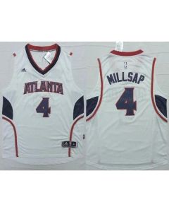 Revolution 30 Hawks #4 Paul Millsap White Stitched NBA Jersey