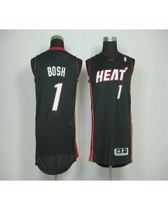 Revolution 30 Heat #1 Chris Bosh Black Stitched NBA Jersey