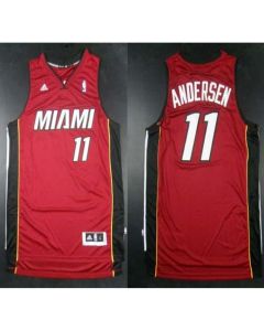 Revolution 30 Heat #11 Chris Andersen Red Stitched NBA Jersey