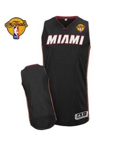 Revolution 30 Heat Blank Black Finals Patch Stitched NBA Jersey