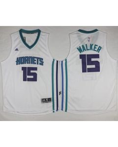 Revolution 30 Hornets #15 Kemba Walker White Stitched NBA Jersey