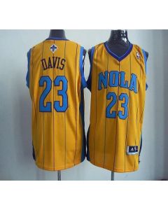 Revolution 30 Hornets #23 Anthony Davis Yellow Stitched NBA Jersey