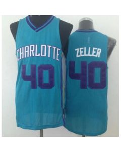 Revolution 30 Hornets #40 Cody Zeller Light Blue Stitched NBA Jersey