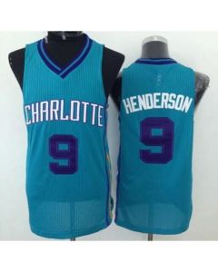 Revolution 30 Hornets #9 Gerald Henderson Light Blue Stitched NBA Jersey