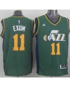Revolution 30 Jazz #11 Dante Exum Green Stitched NBA Jersey