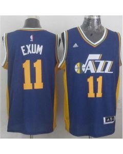 Revolution 30 Jazz #11 Dante Exum Navy Blue Stitched NBA Jersey