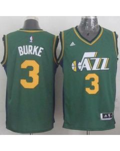 Revolution 30 Jazz #3 Trey Burke Green Stitched NBA Jersey