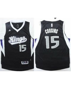 Revolution 30 Kings #15 DeMarcus Cousins Black Stitched NBA Jersey