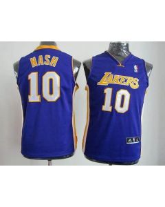Revolution 30 Lakers #10 Steve Nash Purple Stitched Youth NBA Jersey