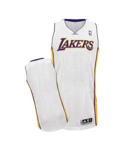Revolution 30 Lakers Blank White Stitched NBA Jersey