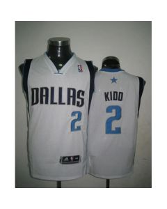 Revolution 30 Mavericks #2 Jason Kidd White Stitched NBA Jersey