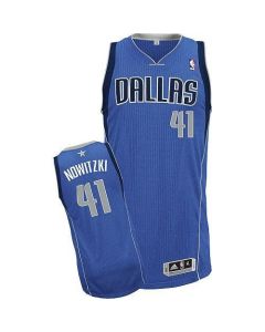 Revolution 30 Mavericks #41 Dirk Nowitzki Blue Stitched NBA Jersey