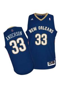 Revolution 30 Pelicans #33 Ryan Anderson Navy Stitched NBA Jersey