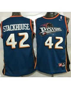 Revolution 30 Pistons #6 Josh Smith Blue Stitched NBA Jersey (Blue)