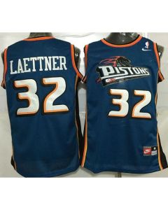 Revolution 30 Pistons #6 Josh Smith Blue Stitched NBA Jersey