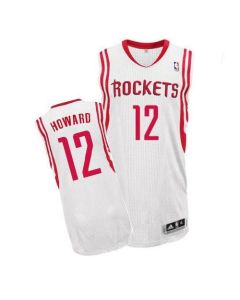 Revolution 30 Rockets #12 Dwight Howard White Home Stitched NBA Jersey