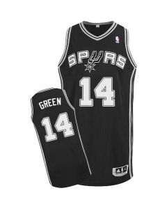 Revolution 30 Spurs #14 Danny Green Black Stitched NBA Jersey