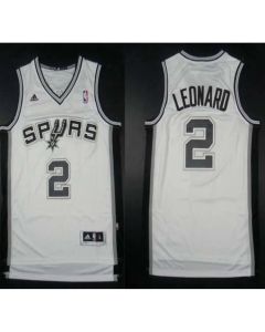 Revolution 30 Spurs #2 Kawhi Leonard White Stitched NBA Jersey