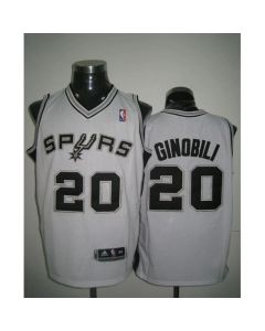 Revolution 30 Spurs #20 Manu Ginobili White Stitched NBA Jersey