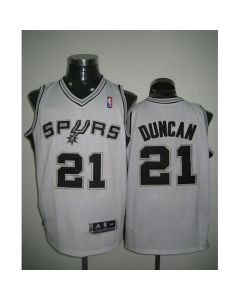 Revolution 30 Spurs #21 Tim Duncan White Stitched NBA Jersey