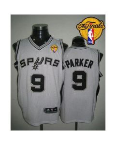 Revolution 30 Spurs #9 Tony Parker White Finals Patch Stitched NBA Jersey