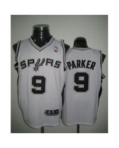 Revolution 30 Spurs #9 Tony Parker White Stitched NBA Jersey