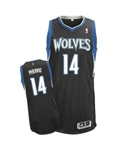 Revolution 30 Timberwolves #14 Nikola Pekovic Black Stitched NBA Jersey