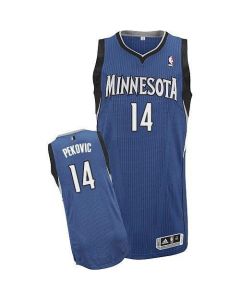 Revolution 30 Timberwolves #14 Nikola Pekovic Blue Stitched NBA Jersey