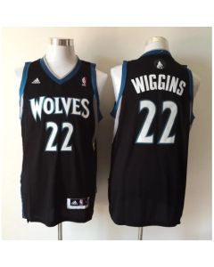 Revolution 30 Timberwolves #22 Andrew Wiggins Black Stitched NBA Jersey