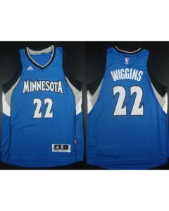Revolution 30 Timberwolves #22 Andrew Wiggins Blue Stitched NBA Jersey